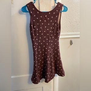 Burgundy dress
